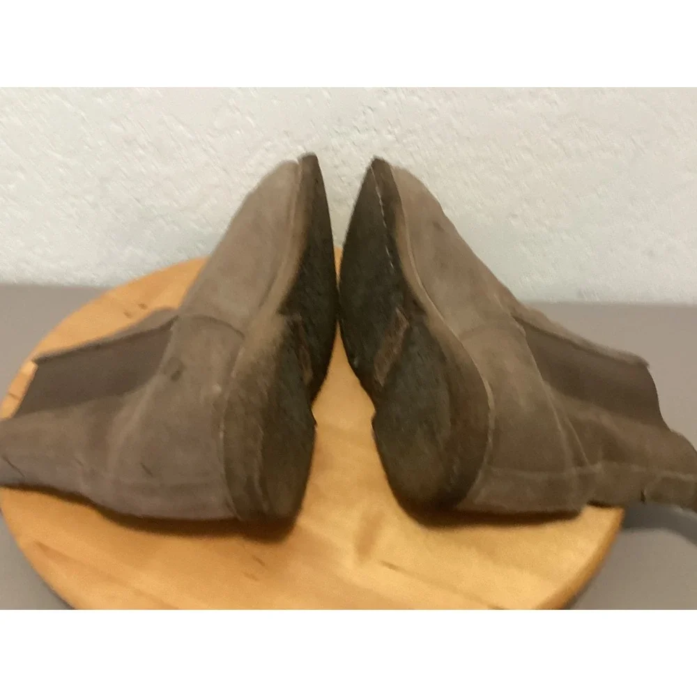 AllSaints Chelsea Boots‎ Mens 42 / 11 Taupe Brown Suede Crepe Sole Rhett Slip-on